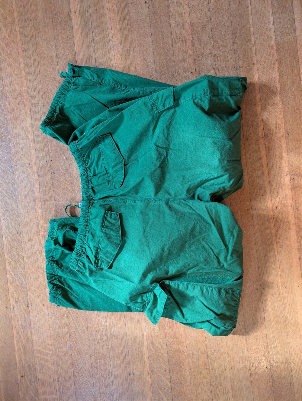 Pilcro Anthropologie Olive Green Drawstring Parachute Pants - Small - Picture 6 of 6